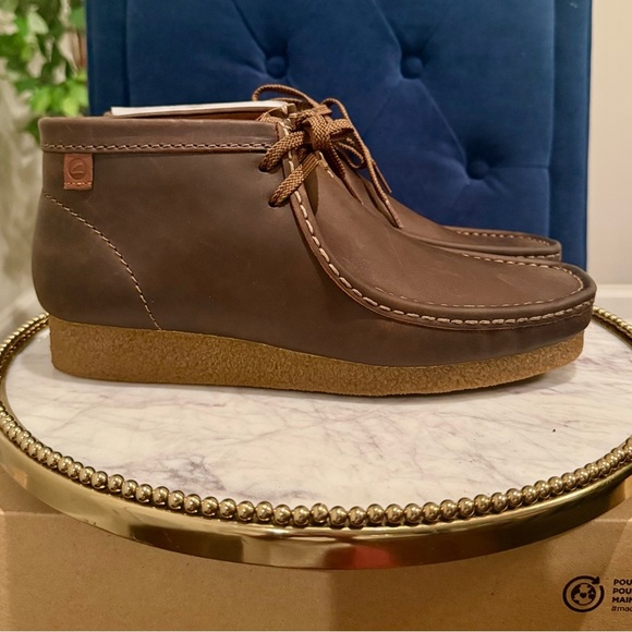 Clarks Men Chukka Shacre Boots Beeswax Jaune Miel | Sz. 9M (NWB)
